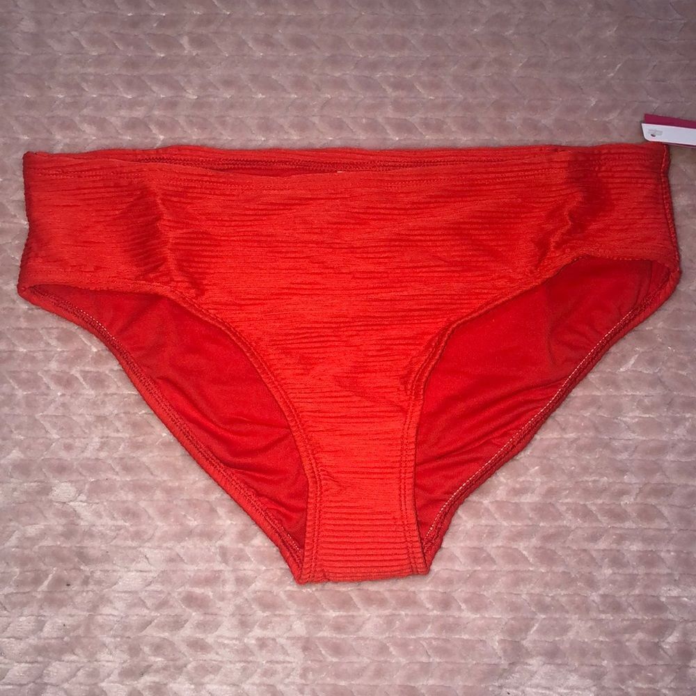 Xhilaration Womens Orange Textured Bikini Bottom